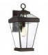 1 Light Large Outdoor Wall Lantern Western Bronze IP44