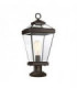 1 Light Medium Outdoor Pedestal Western Bronze IP44