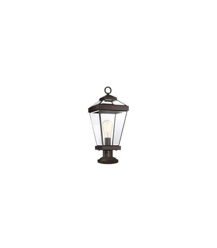 1 Light Medium Outdoor Pedestal Western Bronze IP44