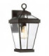 1 Light Medium Outdoor Wall Lantern Western Bronze IP44