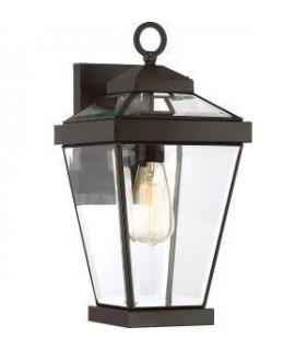 1 Light Medium Outdoor Wall Lantern Western Bronze IP44