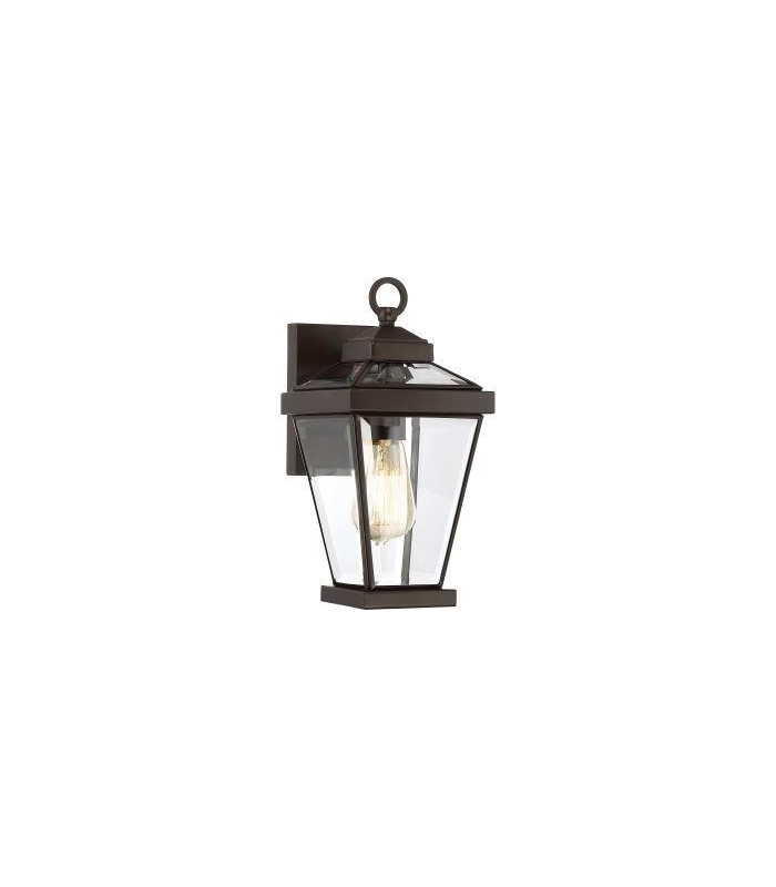1 Light Small Outdoor Wall Lantern Western Bronze IP44