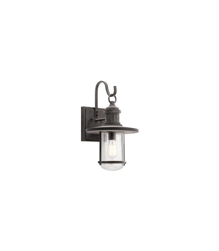 1 Light Xtra Large Outdoor Wall Lantern Weathered Zinc IP44