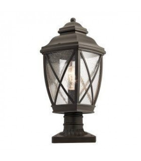 1 Light Outdoor Medium Pedestal Olde Bronze IP44