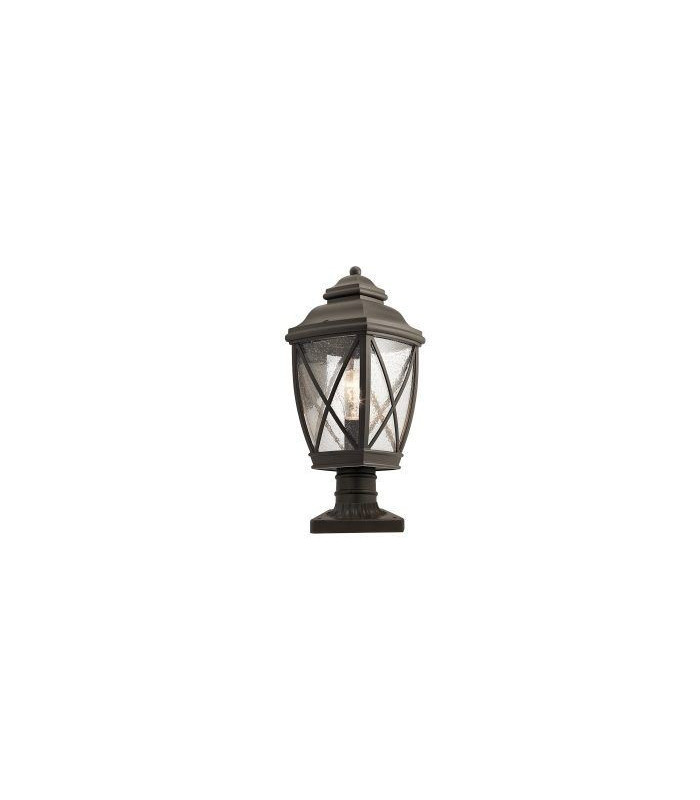 1 Light Outdoor Medium Pedestal Olde Bronze IP44