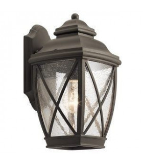 1 Light Outdoor Medium Wall Lantern Olde Bronze IP44