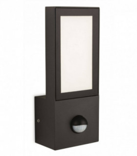 Integrated LED Outdoor PIR Wall Light Graphite IP65