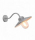 1 Light Outdoor Fisherman Dome Wall Lantern Light Silver IP44, E27