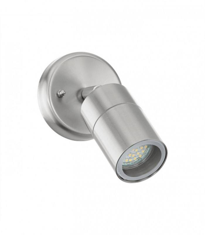 Outdoor Wall Spotlight Stainless Steel IP44, GU10