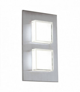 LED Outdoor Flush Wall Light Stainless Steel IP44