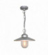 1 Light Outdoor Ceiling Chain Lantern Silver IP44, E27