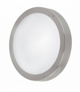 LED Outdoor Flush Wall Light Stainless Steel IP44
