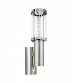 LED Outdoor Wall Light with PIR Motion Sensor Stainless Steel IP44, GU10