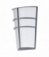 LED Outdoor Flush Wall Light Silver IP44