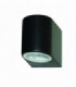 1 Light Outdoor Wall Light Black Cast Aluminium IP44, GU10