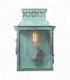 1 Light Outdoor Wall Lantern Light Verdigris IP44, E27