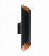 LED Outdoor Up Down Wall Light Black, Copper IP44