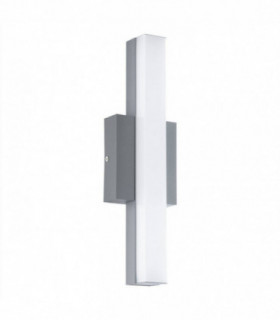 LED Outdoor Flush Wall Light Silver IP44