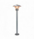1 Light Outdoor Post Lantern Silver, 304 Ss IP44, E27