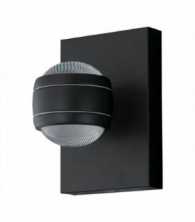 LED Outdoor Up Down Wall Light Black IP44