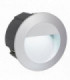 LED Outdoor Recessed Wall Light Silver IP44