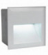 LED Outdoor Recessed Wall Light Silver IP44