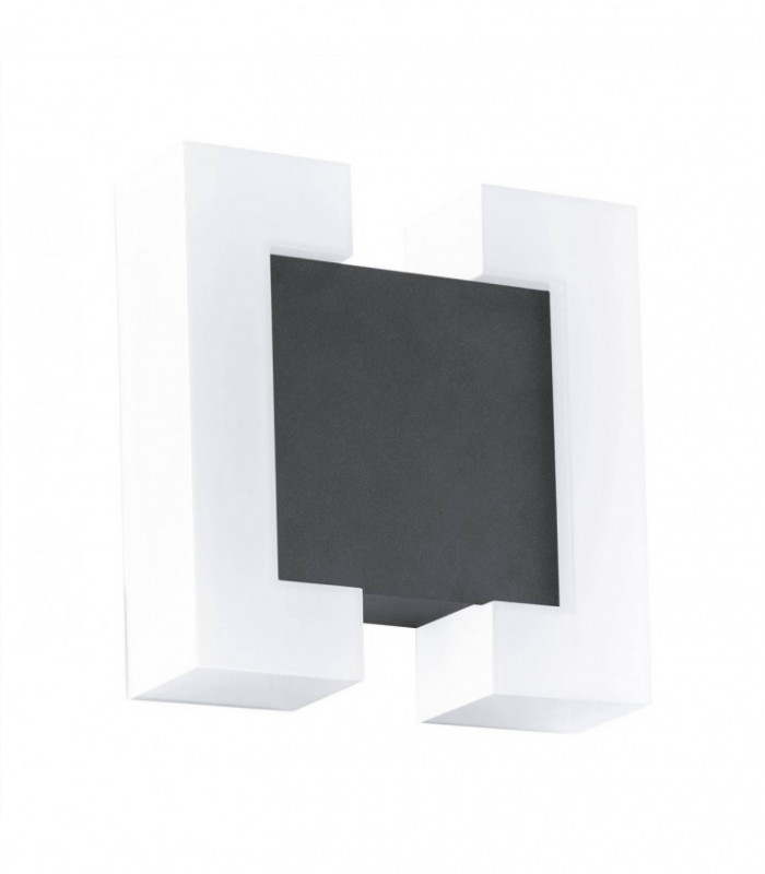 LED Outdoor Flush Wall Light Anthracite IP44