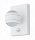 LED Outdoor Up Down Wall Light with PIR Motion Sensor White IP44