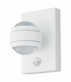 LED Outdoor Up Down Wall Light with PIR Motion Sensor White IP44