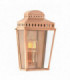 1 Light Outdoor Wall Lantern Light Polished Copper IP44, E27
