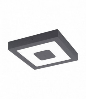 LED Outdoor Flush Ceiling Light Anthracite IP44