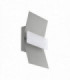 LED Outdoor Flush Wall Light Silver IP44