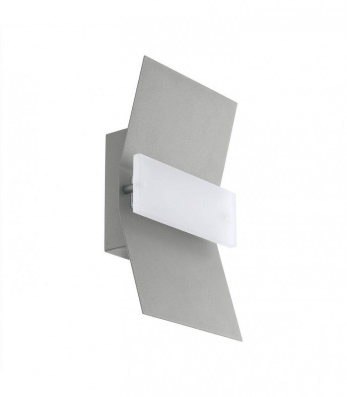 LED Outdoor Flush Wall Light Silver IP44