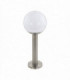 1 Light Outdoor Short Bollard Light Stainless Steel IP44, E27