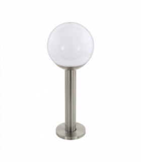 1 Light Outdoor Short Bollard Light Stainless Steel IP44, E27