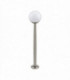 1 Light Outdoor Tall Bollard Light Stainless Steel IP44, E27