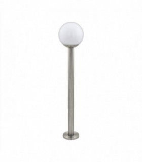 1 Light Outdoor Tall Bollard Light Stainless Steel IP44, E27