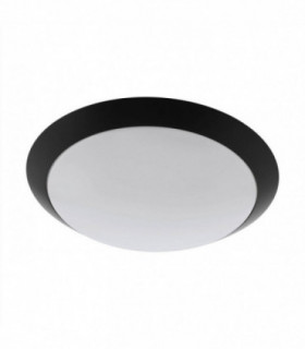 LED Outdoor Flush Ceiling / Wall Light Black IP44