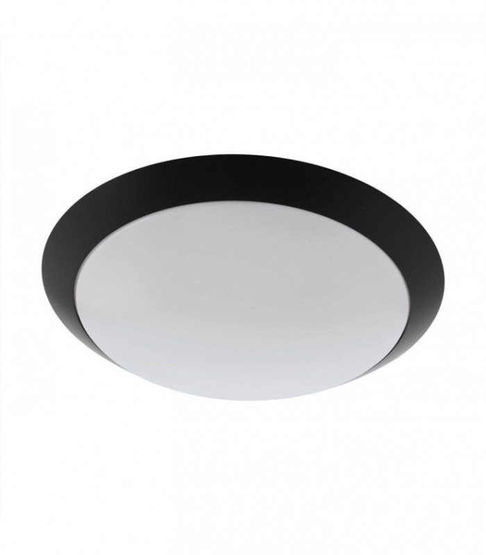 LED Outdoor Flush Ceiling / Wall Light Black IP44