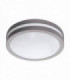LED Outdoor Flush Ceiling / Wall Light Silver IP44