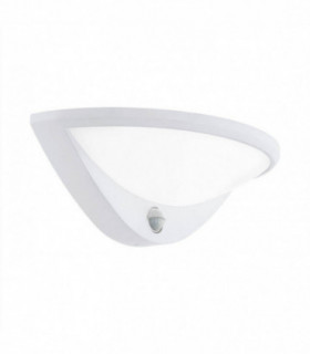 LED Outdoor Wall Light with PIR Motion + Dawn / Dusk Sensor White IP44