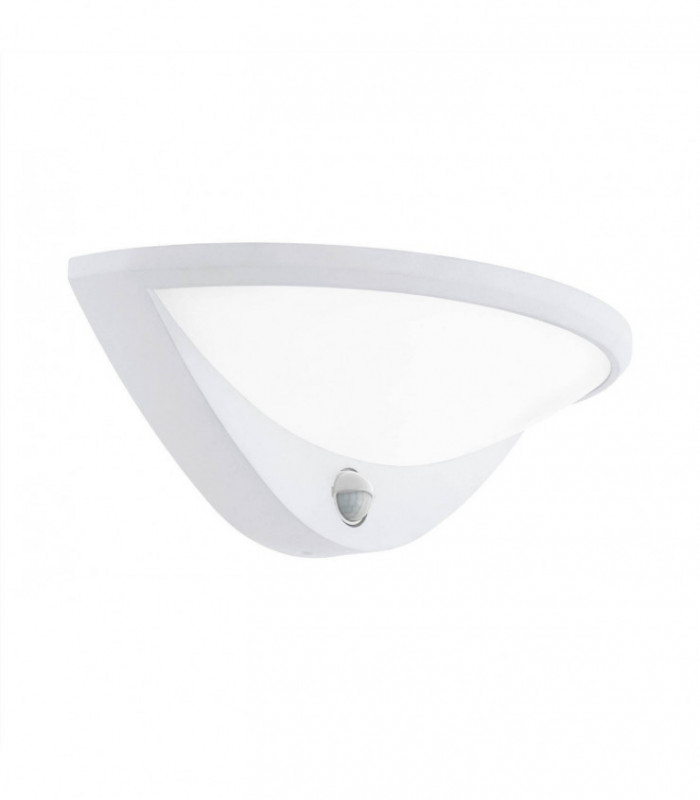 LED Outdoor Wall Light with PIR Motion + Dawn / Dusk Sensor White IP44