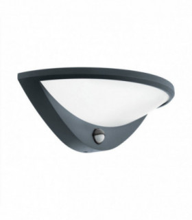 LED Outdoor Wall Light with PIR Motion + Dawn / Dusk Sensor Anthracite IP44
