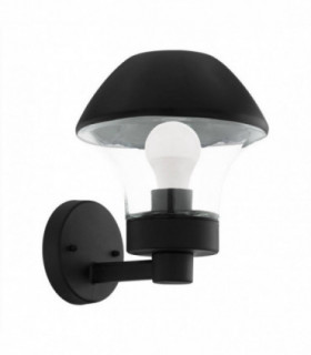 1 Light Outdoor Wall Lantern Black IP44, E27