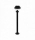 1 Light Outdoor Bollard Light Black IP44, E27