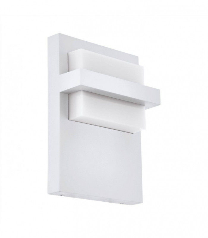 LED Outdoor Flush Wall Light White IP44