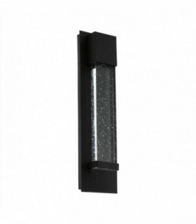 LED Outdoor Flush Wall Light Black IP44