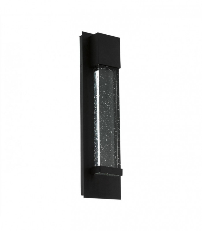 LED Outdoor Flush Wall Light Black IP44