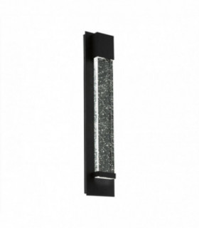 LED Outdoor Flush Wall Light Black IP44