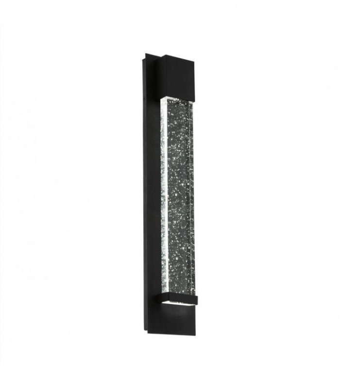 LED Outdoor Flush Wall Light Black IP44